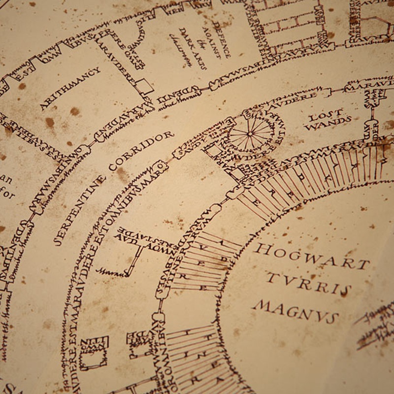 哈利波特活点地图魔法棒手杖周边正版魔法海报电影cos新道具礼物