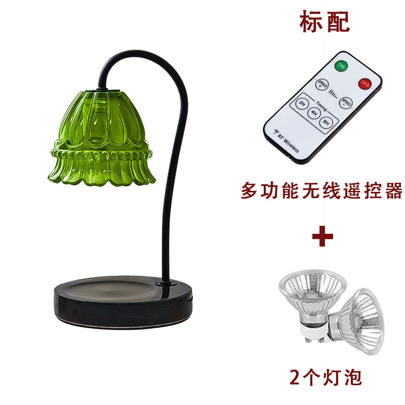 Aromatherapy Lamp Retro Lily Wax Lamp Living Room Bedroom Study Bedside Adjustable Table Lamp Night Light Birthday Gift