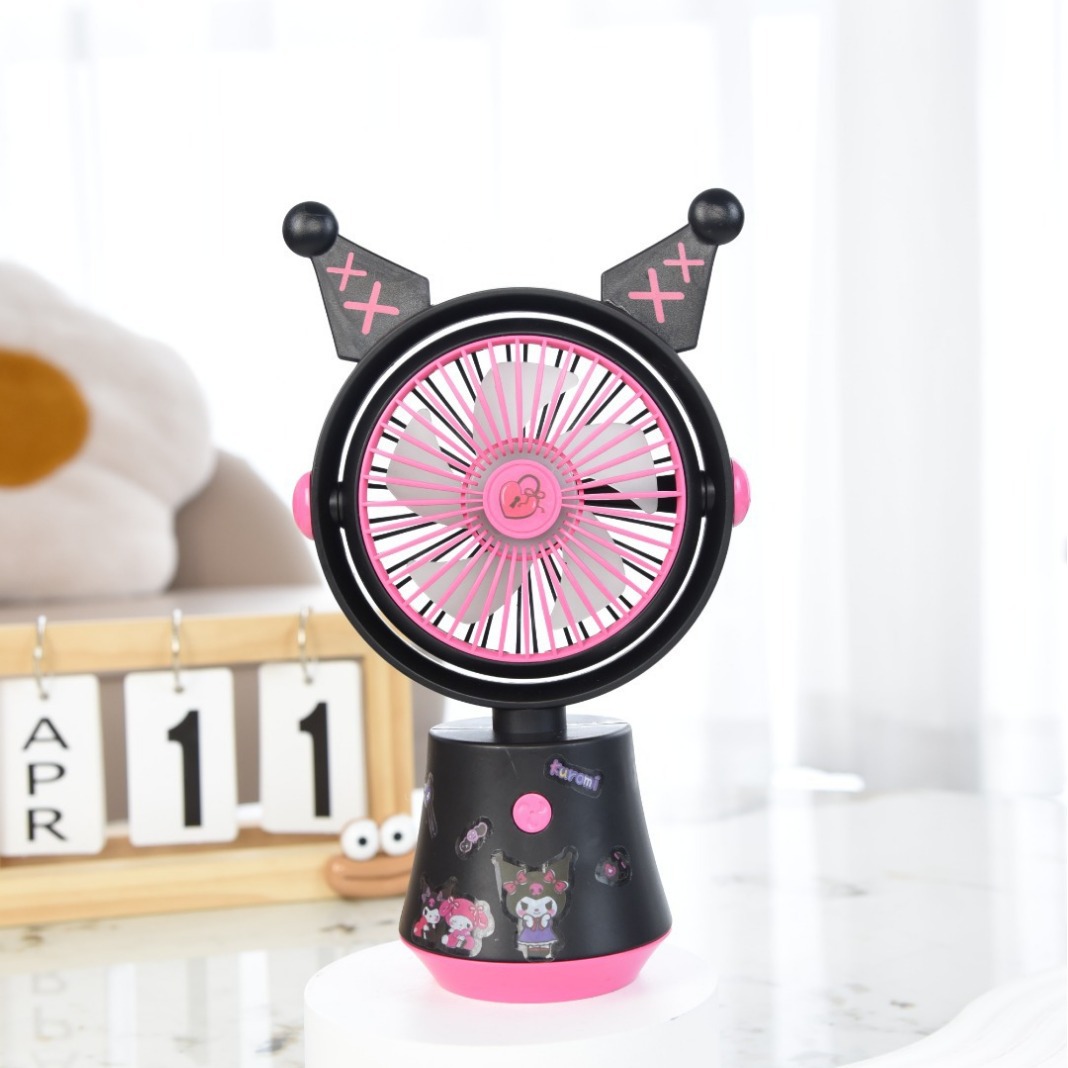 2024 USB Desktop Oscillating Fan Student Dormitory Bedside Office Desktop Rechargeable Mute Desktop Fan