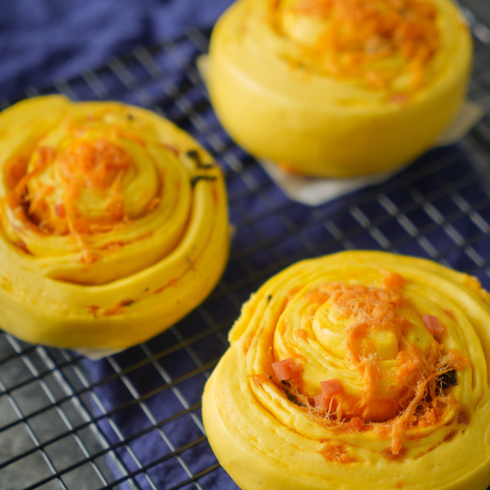 海苔肉松卷速冻面食馒头肉松花卷健康营养早餐加热即食