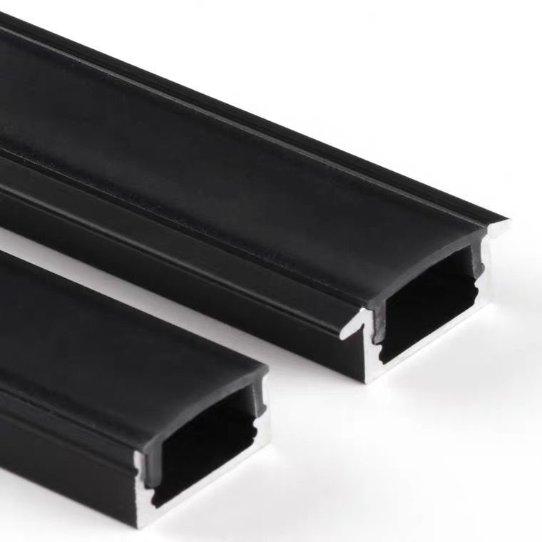 灯槽led黑色铝合金u型铝材装饰亚克力长条铝明装嵌入式线条灯条