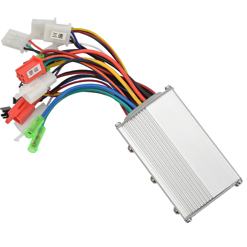 新款智能无刷电动车控制器36-48v350w24v250w8锂电池专用掌柜推荐