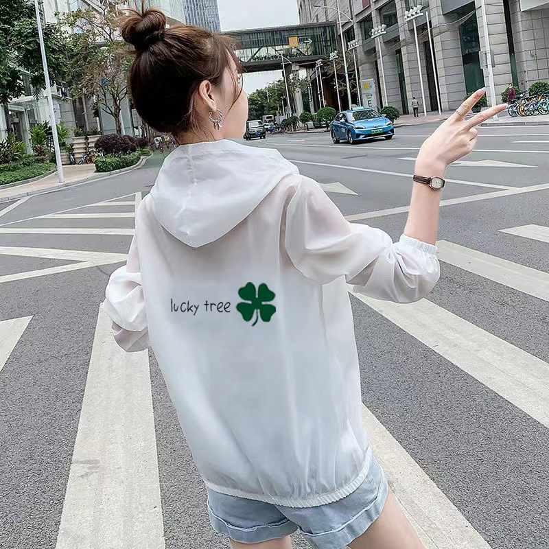 Sun Protection Clothing for Women 2023 Summer Korean New Short Coat Loose Casual Sun-Protective Clothing All-Match Women's Long Sleeve Thin