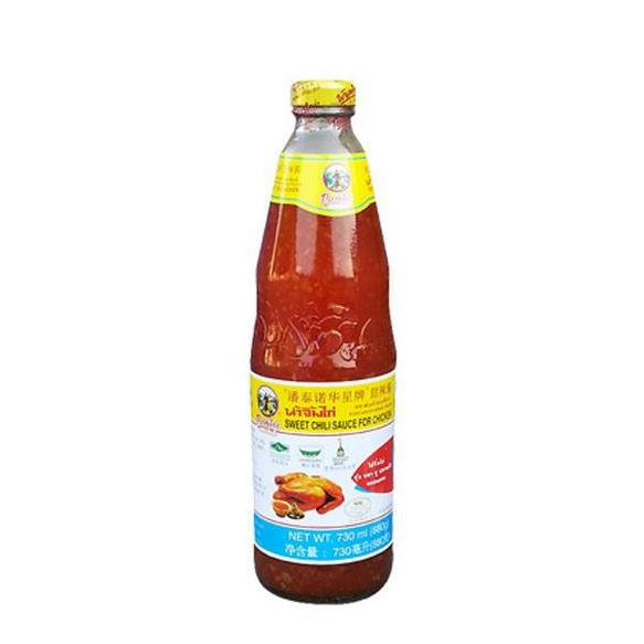 鸡酱泰国进口潘泰诺华星牌甜辣酱包装730ml *12瓶 江浙沪皖免邮