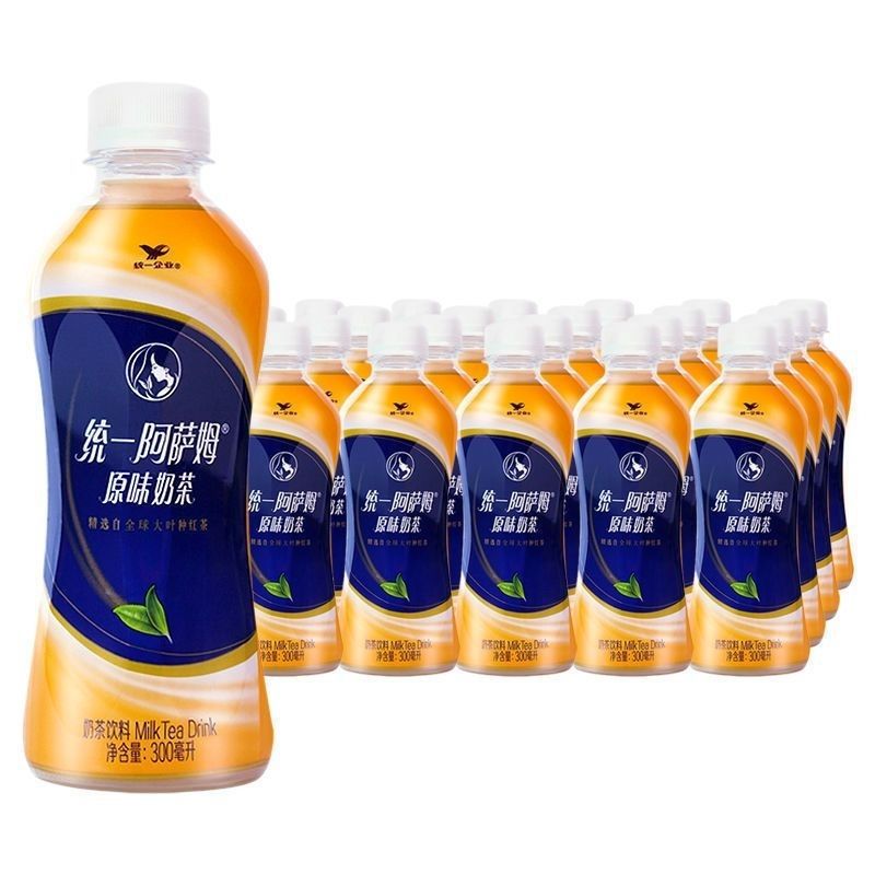 统一阿萨姆奶茶300ml*6瓶原味饮料家庭分享装一整箱发货