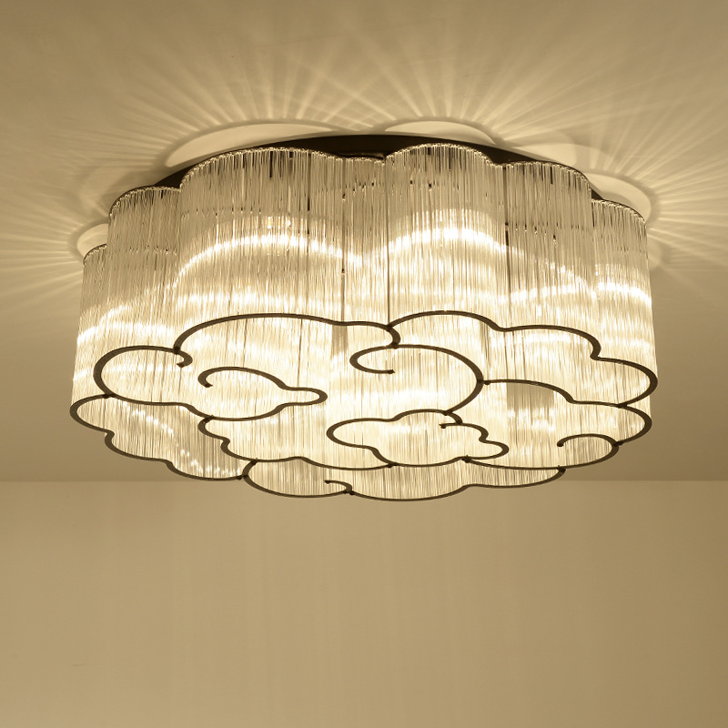 新中式水晶灯客厅灯吸顶灯具现代酒店大堂别墅2022年新款大气主灯