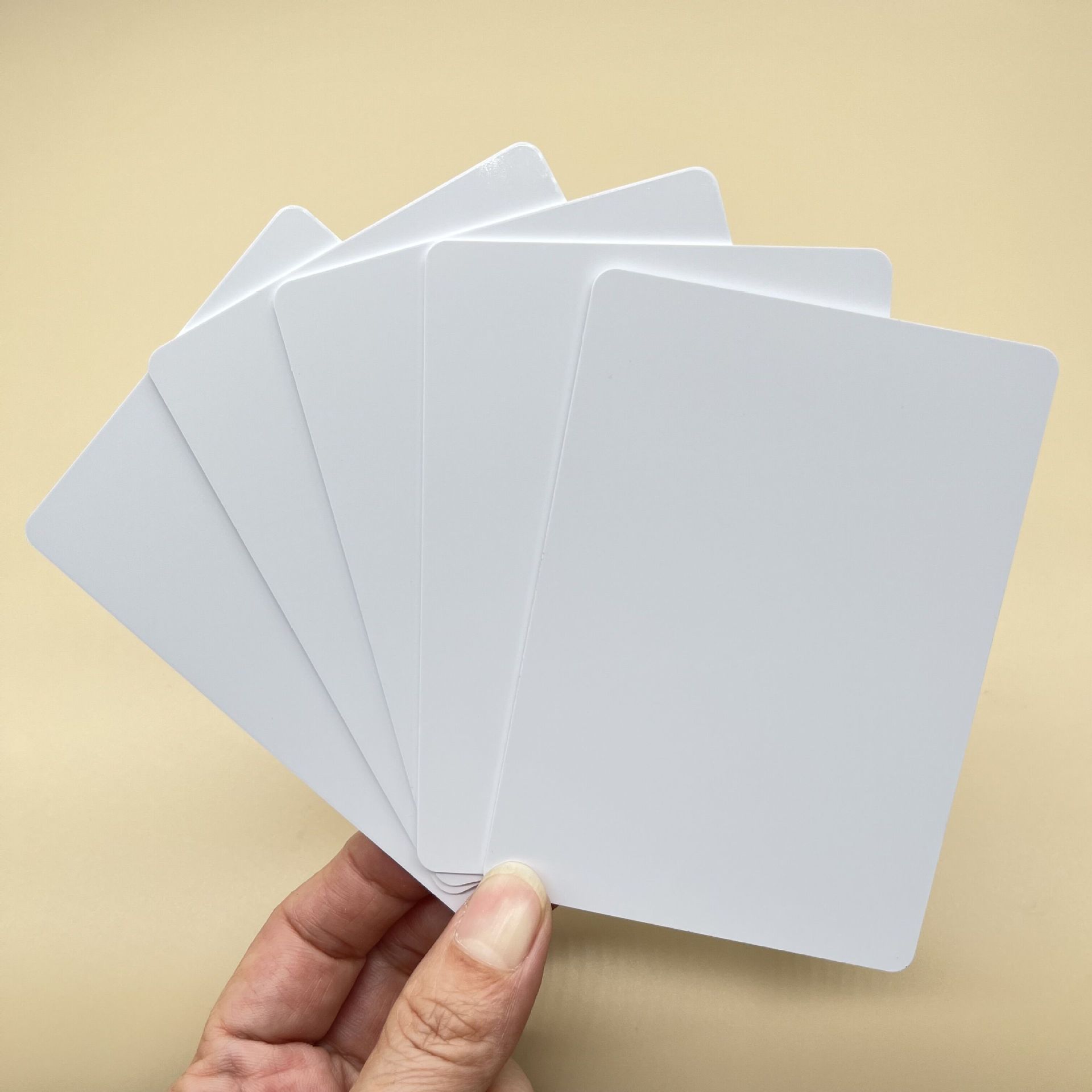 inkjet pvc card 佳能l800 805打印卡 70x100mm证件打印喷墨白卡