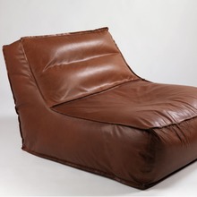 跨境意大利设计师极简卧室单人豆袋小沙发懒人皮沙发可拆洗沙发椅