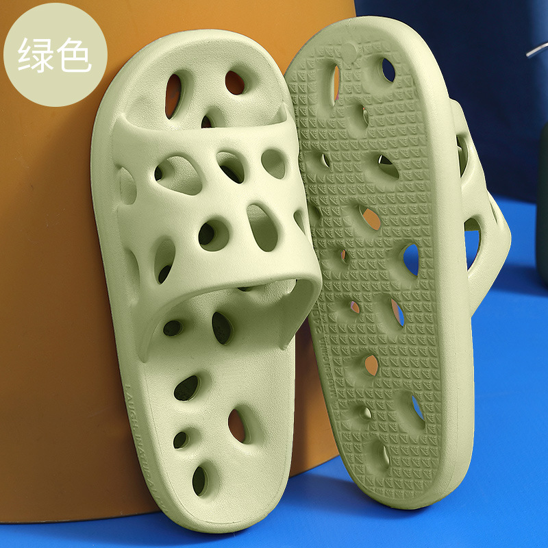 Leaking Bathroom Slippers Women's Summer Indoor Household Eva Sandals Men's Summer Non-Slip Men's Sandals Wholesale