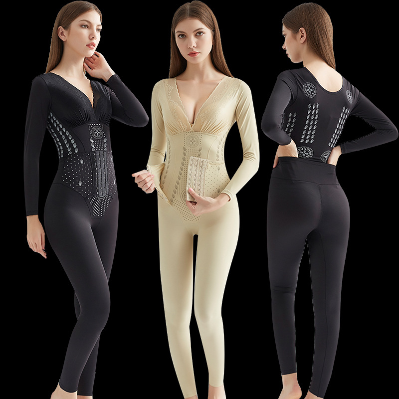 1801短袖塑身衣连体衣塑形养生 负氧离子养生衣收腹模具束腰 提臀