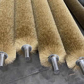 直供筛沙机防堵毛刷 砖厂钢丝条刷滚筒筛钢丝刷 抛光除锈钢丝辊