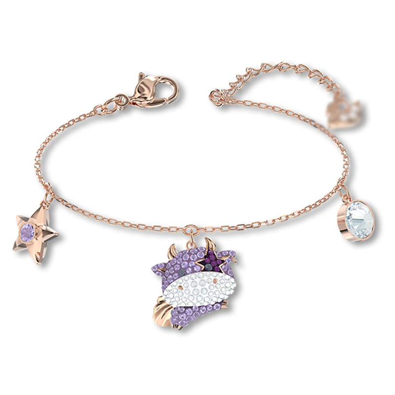 【施家】新年系列牛气冲天满钻可爱飞天牛手链手环手绳生精美礼物