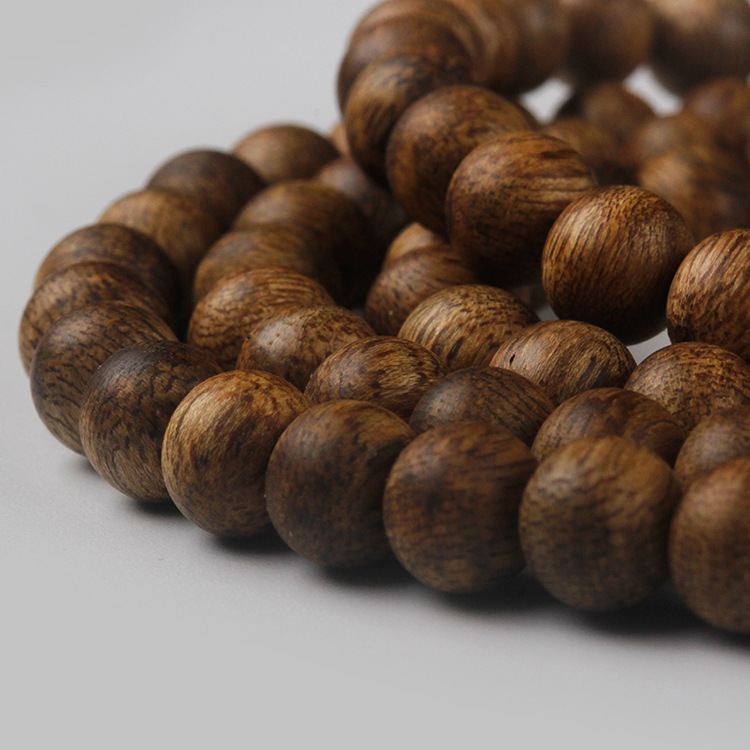 奇楠沉香手串108颗 电白绿棋楠沉香佛珠手串 迦南沉香木念珠手链