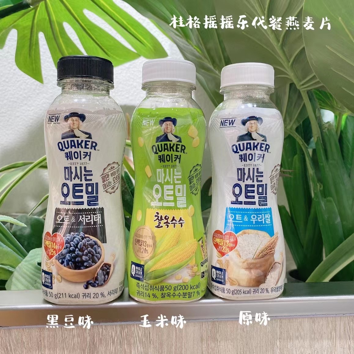 新品 韩国 摇摇乐代餐燕麦片 黑豆 玉米 原味 批发-阿里巴巴