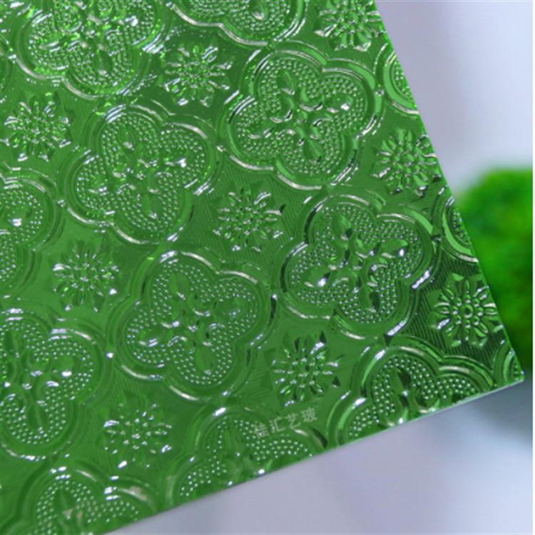 玻璃深加工压花玻璃 彩色压花玻璃 艺术玻璃