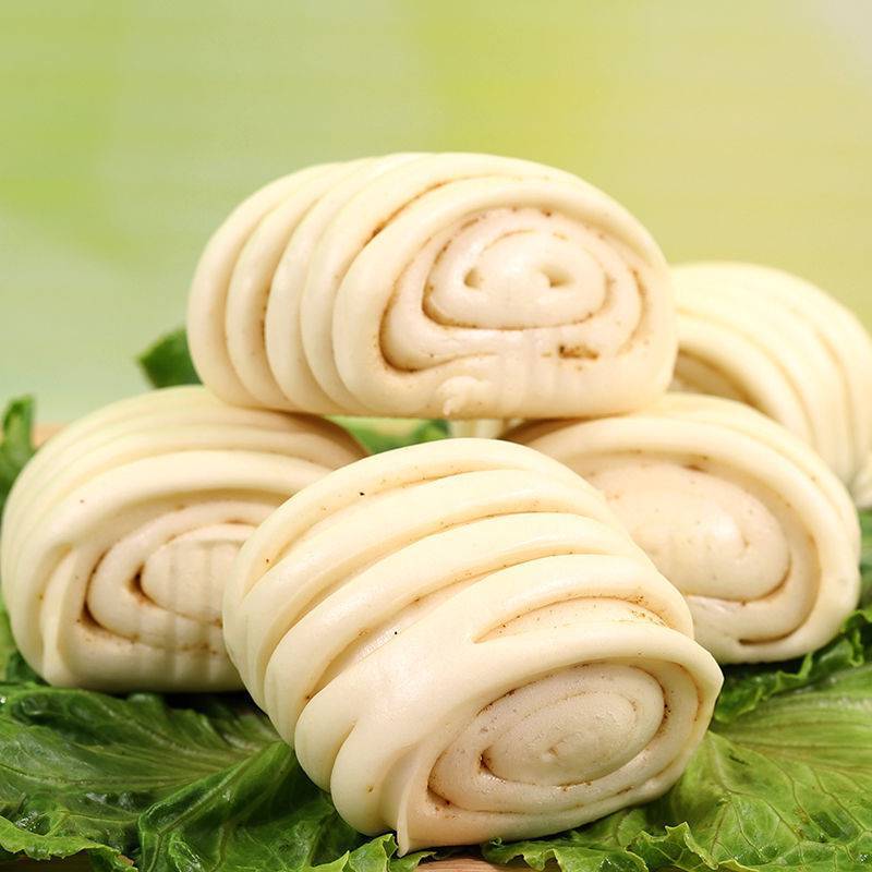 清真手工葱油小花卷咸味速冻面食早餐半成品加热即食山东面点