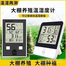 大棚温湿度计养殖种植电子显示器高低记录干湿温度计温湿度表