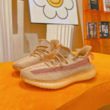 椰子350女鞋兵马俑脏橙v2莆田高版本真爆夏季透气运动情侣男潮鞋