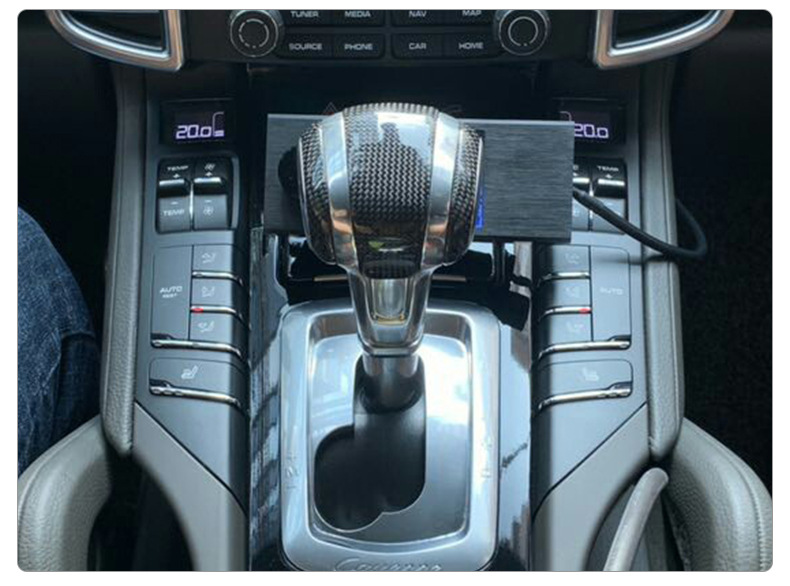 适用保时捷卡宴排挡头cayenne飞机档把改装碳纤维档杆配件11-17款