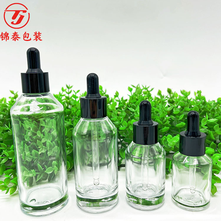 现货赫莲娜绿宝瓶50ml加厚斜肩玻璃瓶 30ml精华液原液玻璃瓶