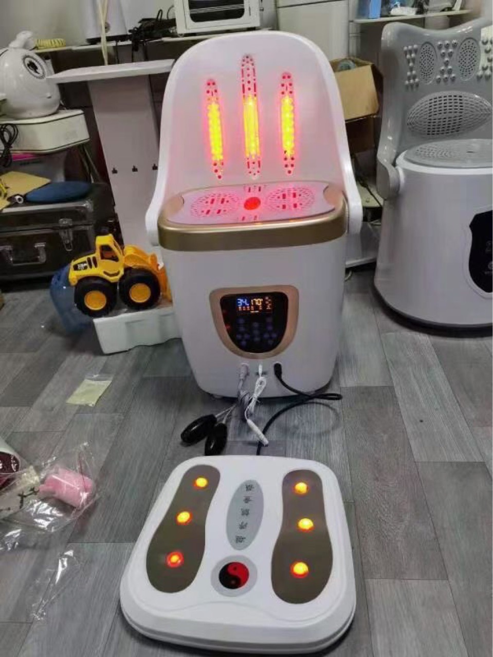 源头供应艾灸仪艾灸凳 子午坐灸仪艾绒熏蒸仪 足底脉冲针灸仪会销