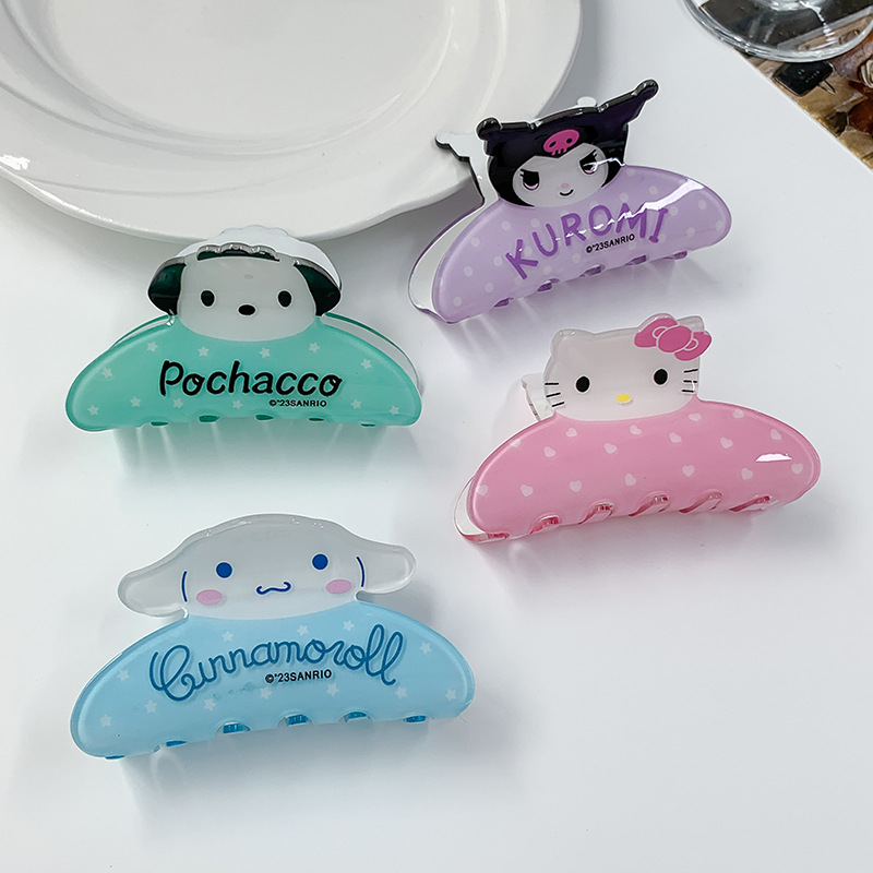 new creative cartoon student barrettes sweet cute kitty cat candy color children can wear minimal plate hair claw