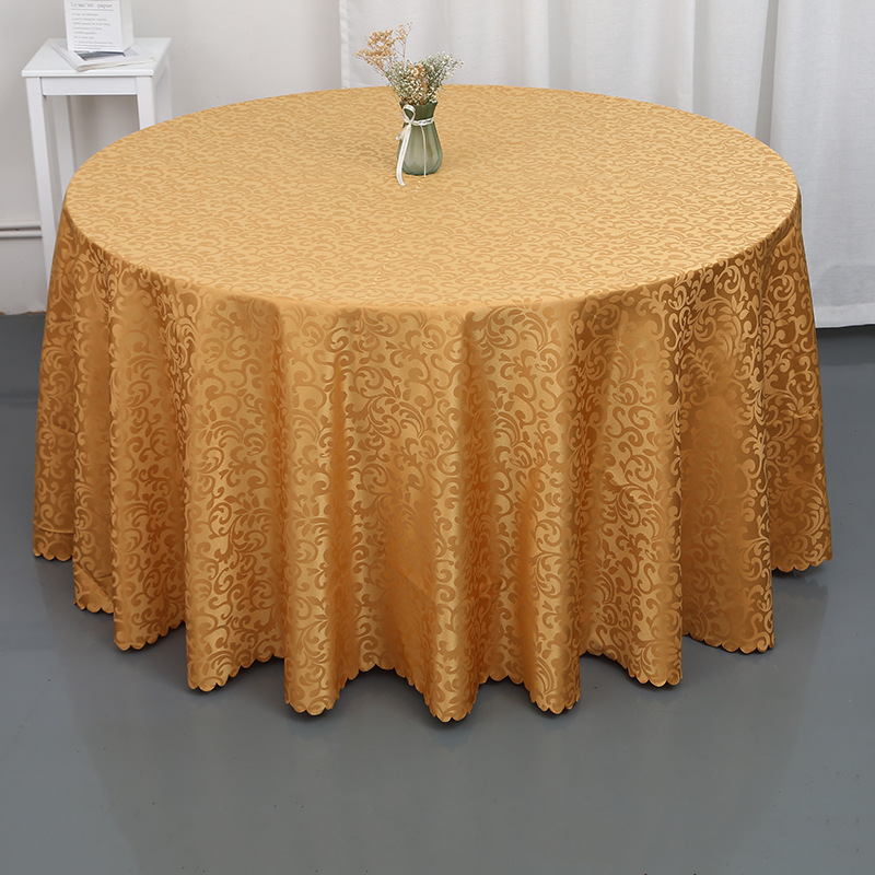 Hotel Tablecloth Fabric Restaurant Tablecloth Restaurant Table Cloth European Large round Table Tablecloth round Household round Tablecloth