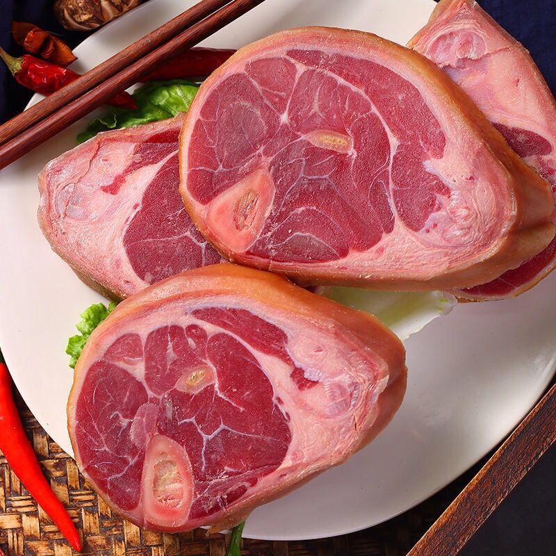 云南火腿云南特产金钱腿1000g煲汤云腿肘子散养猪后腿