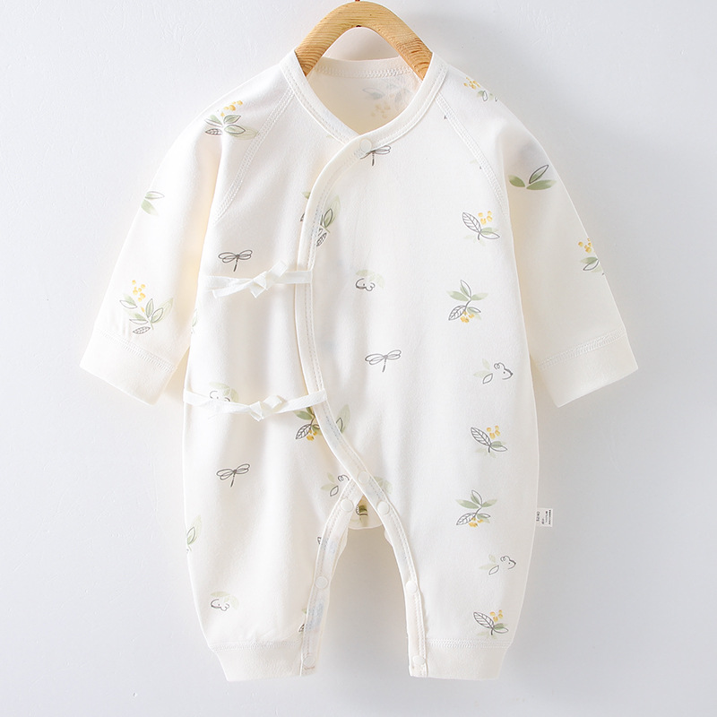 Baby Jumpsuit Spring and Autumn Class a Newborn Clothes Baby Cotton Butt Wrap Clothes Anyang Children's Clothing Baby Rompers