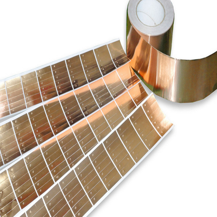 定制加工双面导电铜箔按键触摸铜片耐高温铜箔纸