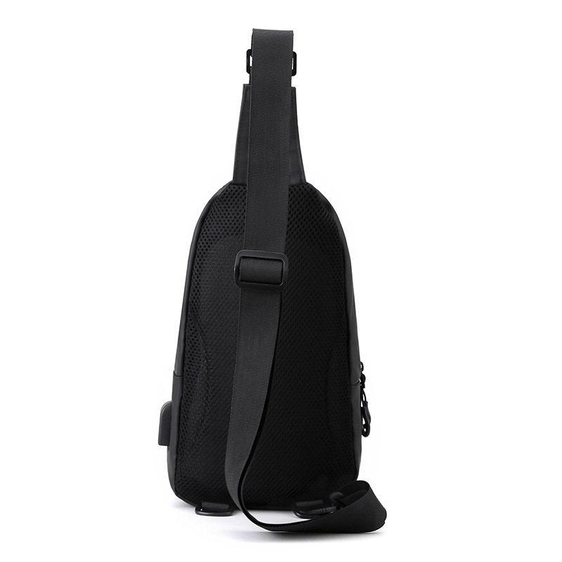 New Men's Chest Bag Korean Fashion Trendy Shoulder Bag Crossbody Sports Backpack Outdoor Large Capacity Waterproof Chest Bag