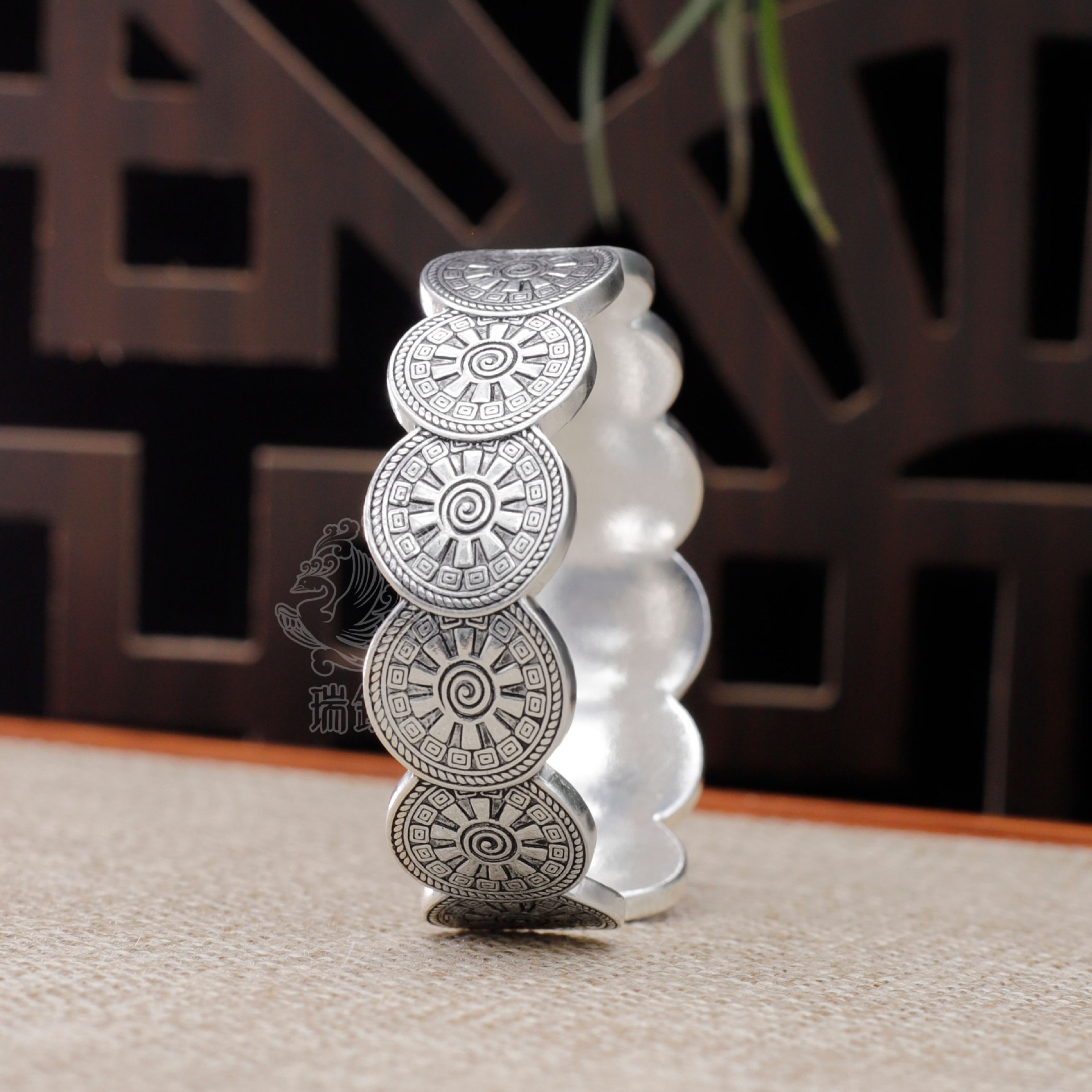 【贵州手造非遗】瑞银鸟时来运转老银手镯