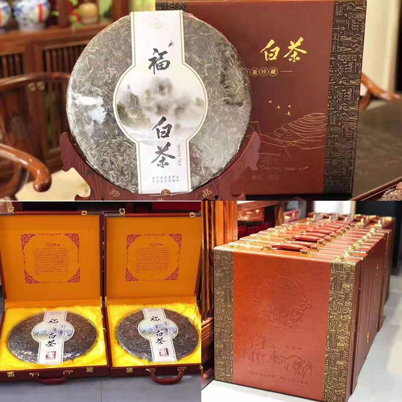福鼎老白茶6斤寿眉大饼 珍藏版3000g白茶饼 节日茶礼批发支持