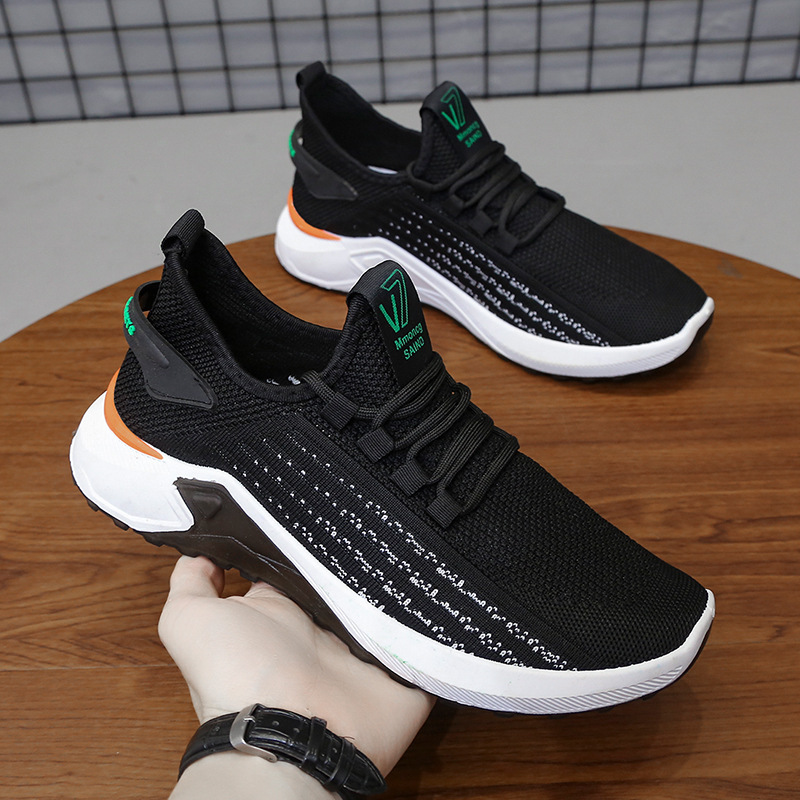 Men's Shoes 2021 Summer New Sports Shoes Men's Breathable Casual Running Shoes Korean Trendy Student Shoes Factory Wholesale