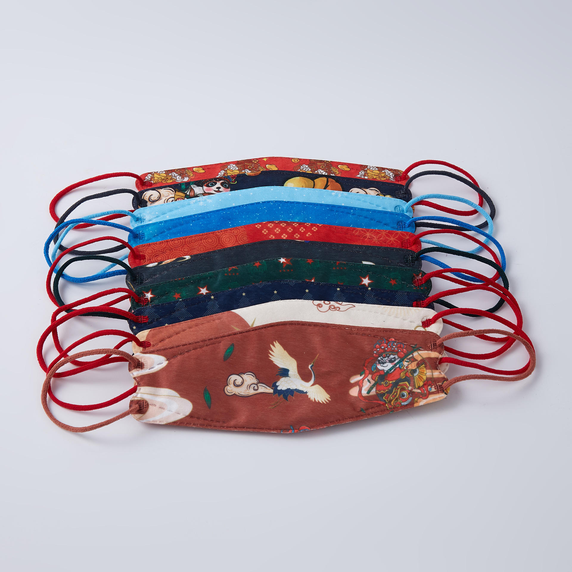 kf94鱼型柳叶型鱼嘴口罩厂家kn94成人儿童kn95口罩工厂直营欧盟ce