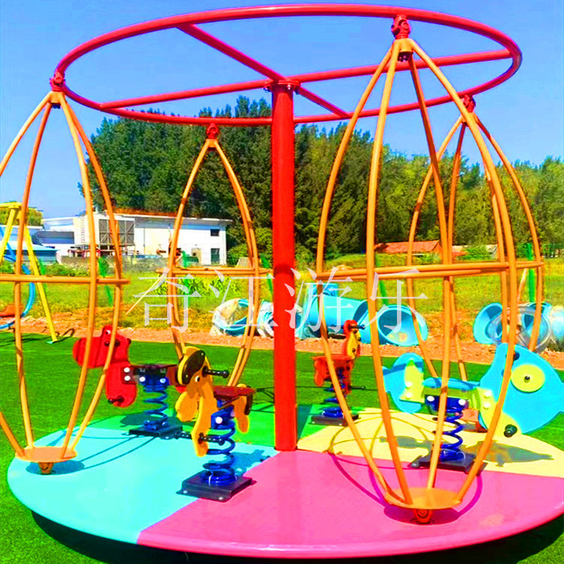 好玩的儿童无动力游乐设备 旋转游艺机 新型游乐设施 旋转太空人