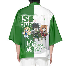 外贸跨境2022新款 Isekai Quartet 印花潮流日系沙滩和服开衫