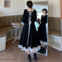 女装裙子减龄裙子洋气显瘦法式赫本风黑色连衣裙hhh