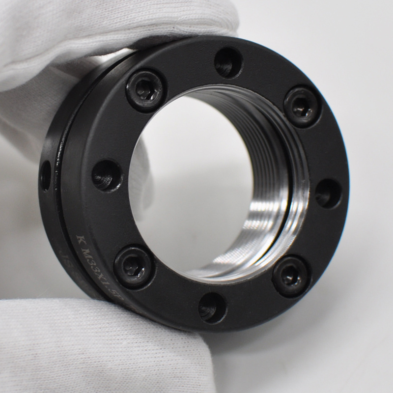 k型轴向精密锁紧螺母圆形防松止退自锁定螺帽丝杠杆轴承细牙 国标