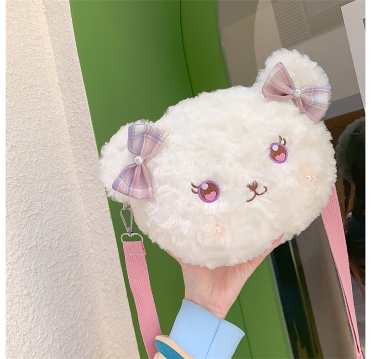 软妹玩偶lolita包毛绒斜挎包女可爱小包包jk日系小挎包洛丽塔熊包