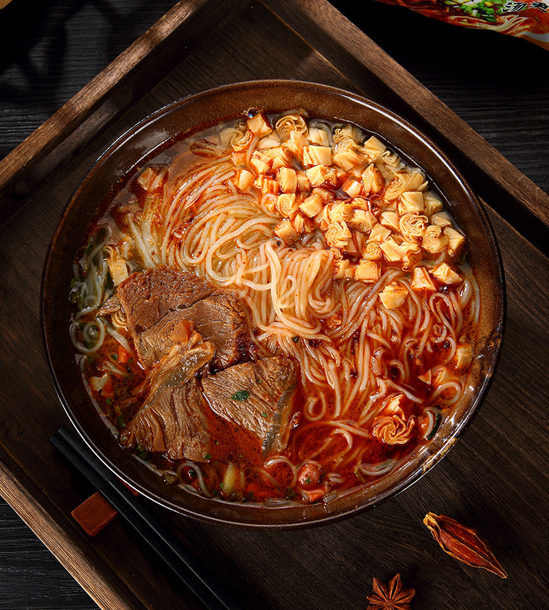 安徽淮南特产白蓝牛肉汤红薯粉丝速食汤95g*24袋美食早餐夜宵整箱