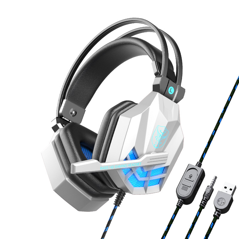 Soyto Exclusive for Cross-Border Computer Headset Wired Huaqiang North Gaming Headset for E-Sports Head-Mounted Headset Generation Wholesale