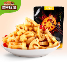 【三只松鼠_脆藕150g】新鲜香辣藕片零食卤味休闲小吃