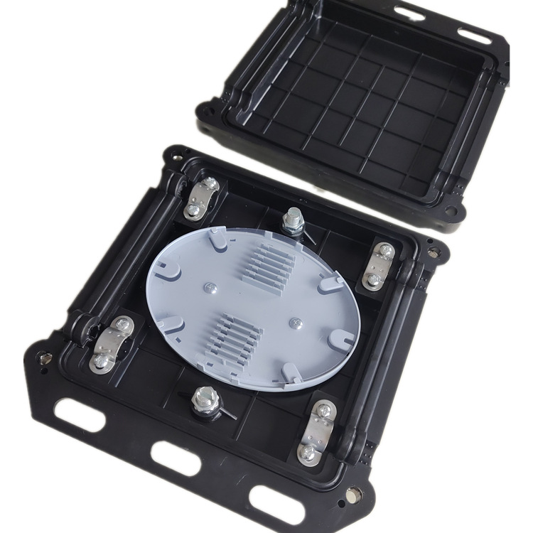 元亿外贸款二进二出光缆接头盒6芯方形光纤熔接包12芯架空接续盒