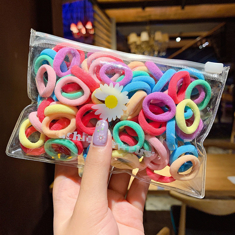 Children's Hair String Rubber Band Does Not Hurt Hair Elastic Good Towel Ring Cute Good-looking Small Hair Ring Girl Headband Hair Accessories