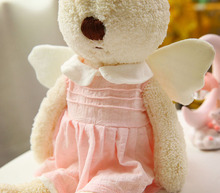 天使裙小兔子穿衣布娃娃可爱苏克雷兔公仔毛绒玩具儿童毛绒玩具