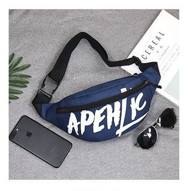 Nylon Cloth Waist Bag for Women 2022 New Fashion Letters Nylon Messenger Bag Fashion Sports Outdoor Chest Bag Waist Bag for Women