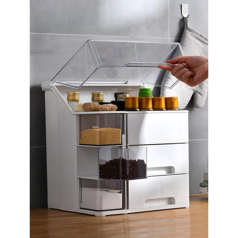 厨房收纳盒家庭2021新款调味料调调料整理箱高端用品家用大全高档