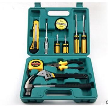 车险工具12件套礼品工具箱 家用工具盒家庭工具套装组合工具包邮