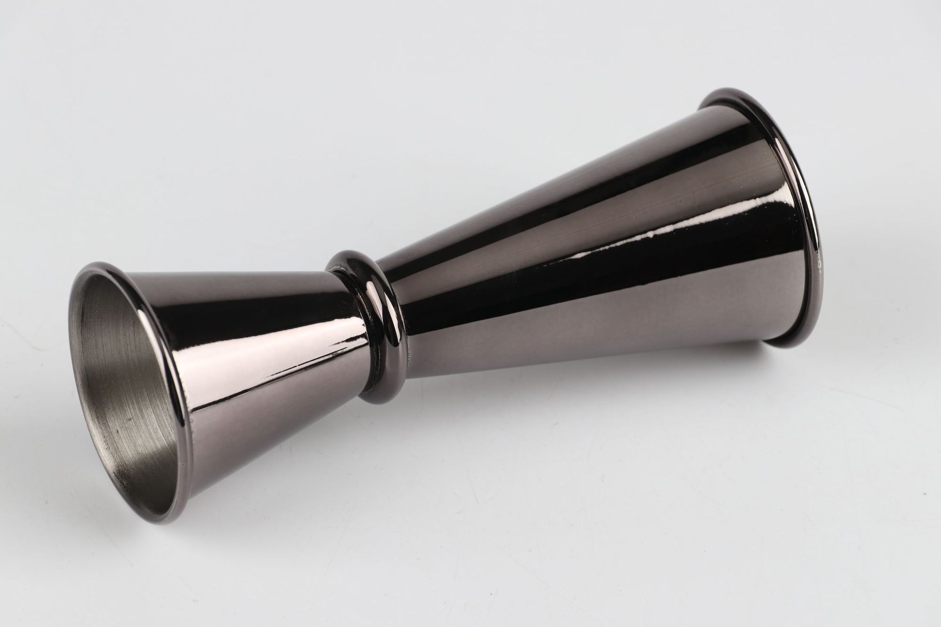 不锈钢波士顿调酒工具套装 电镀枪黑色两段式 鸡尾酒摇酒壶九件套